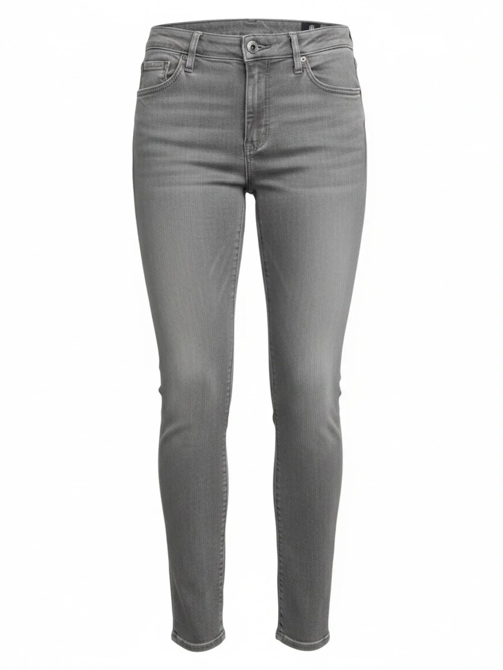AG Adriano Goldschmied The Stevie Ankle Gray Slim Straight Jeans 28 Made USA